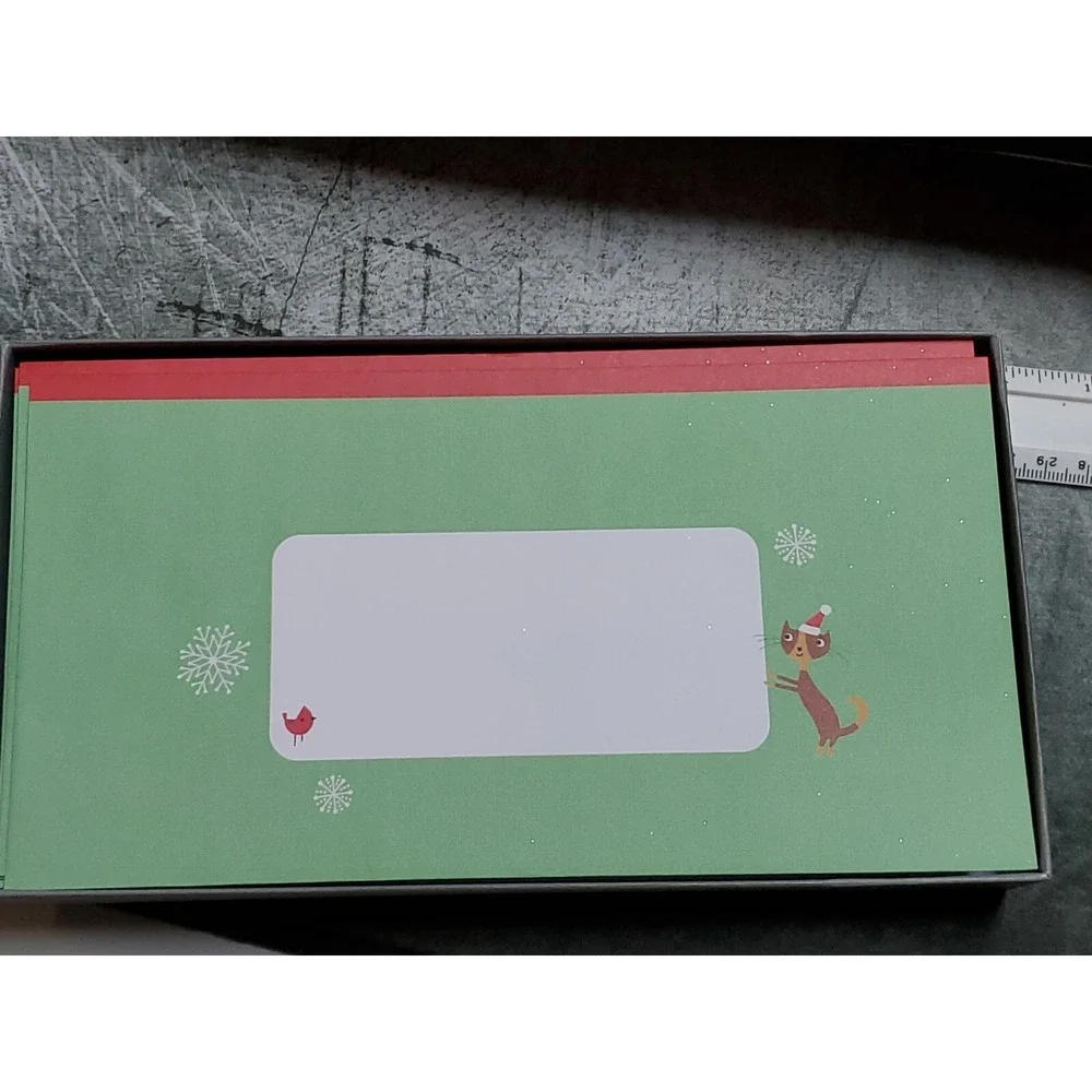 Hallmark 16 Cards 17 Envelopes Christmas‎ Cards PET Themed Cute DOGS & CATS TREE